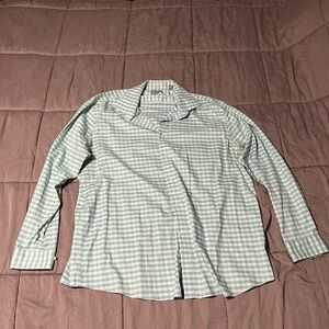 Michael Kors Mint Checkered Men's Shirt